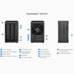 Serveur NAS Synology 2 Baie DS723+ – Image 2