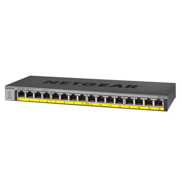 Switch Netgear GS116PP - 16 Ports Gigabit PoE+ - FlexPoE non manageable (183W)