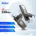 Clé USB 256 go 3.2 Gen2 double ports USB A et Type-C - Netac - US5 - NT03US5C-256G-32TA – Image 3