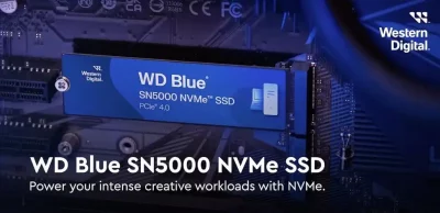 Disque dur SSD M.2 NVMe 500Go PCIe Gen4 x 4 WD Blue SN5000 – WDS500G4B0E