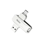 Netac U782C Clé USB 3.2 64 Go Professionnelle - Métal Rotatif - NT03U782C-064G-30PN