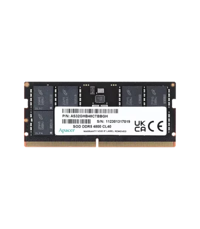 RAM 8Gb DDR5 4800MHz SODIMM PC5 CL40 1.1V Apacer Pc portable – AP-FS.08G2A.RTH