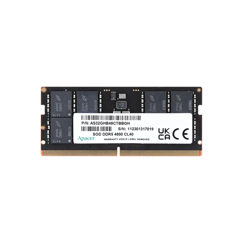 Barrette RAM DDR5 8 Go 4800 MHz SODIMM pour PC portable, prix de gros au Maroc